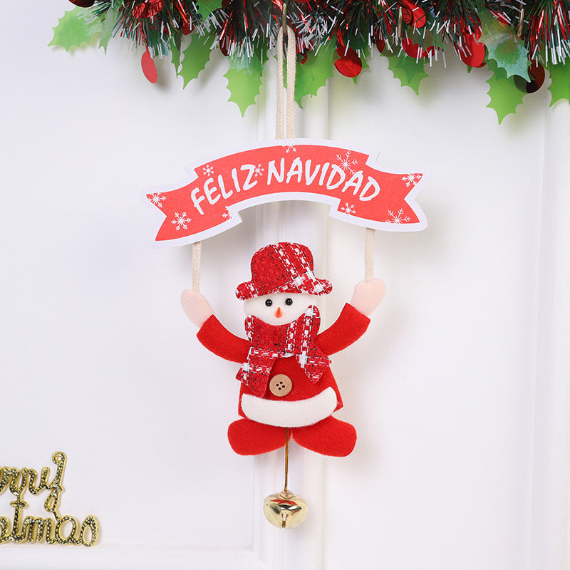 Wholesale Christmas Ornaments Cartoon Santa Claus Snowman Decoration